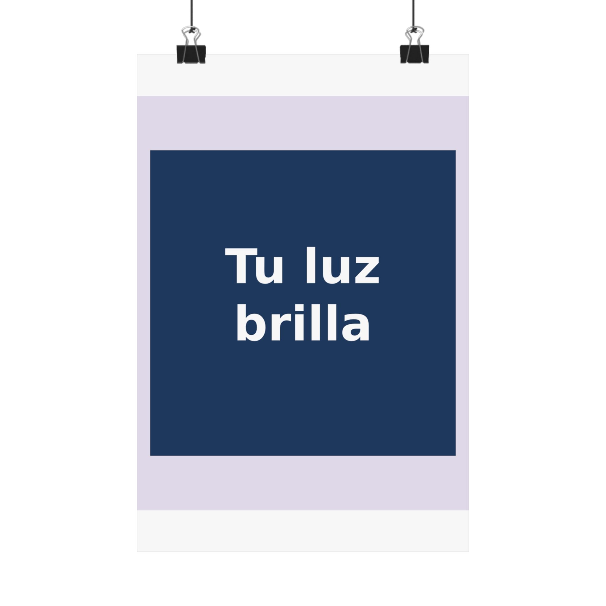 "Tu luz brilla" Black Cat Poster | Trendy Gift for Her | Lifestyle | KayKay Classics