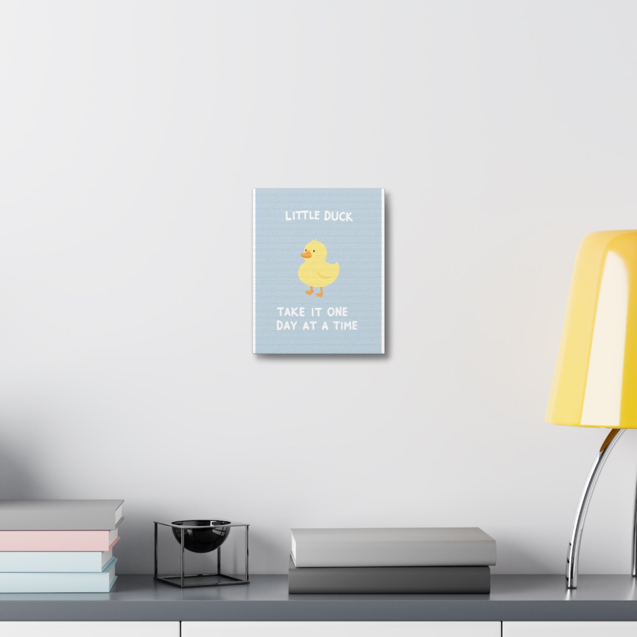 Little Yelllow Duck" take on day at a time Canvas
