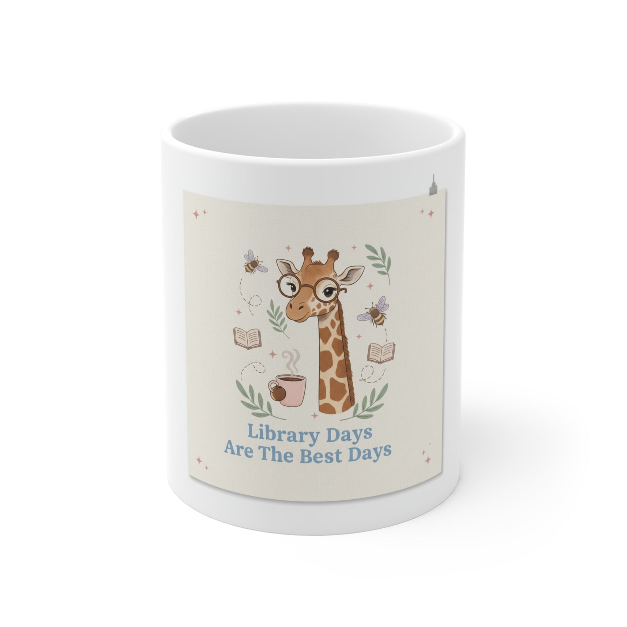 Library Days Are The Best Days Giraffe Mug 11oz