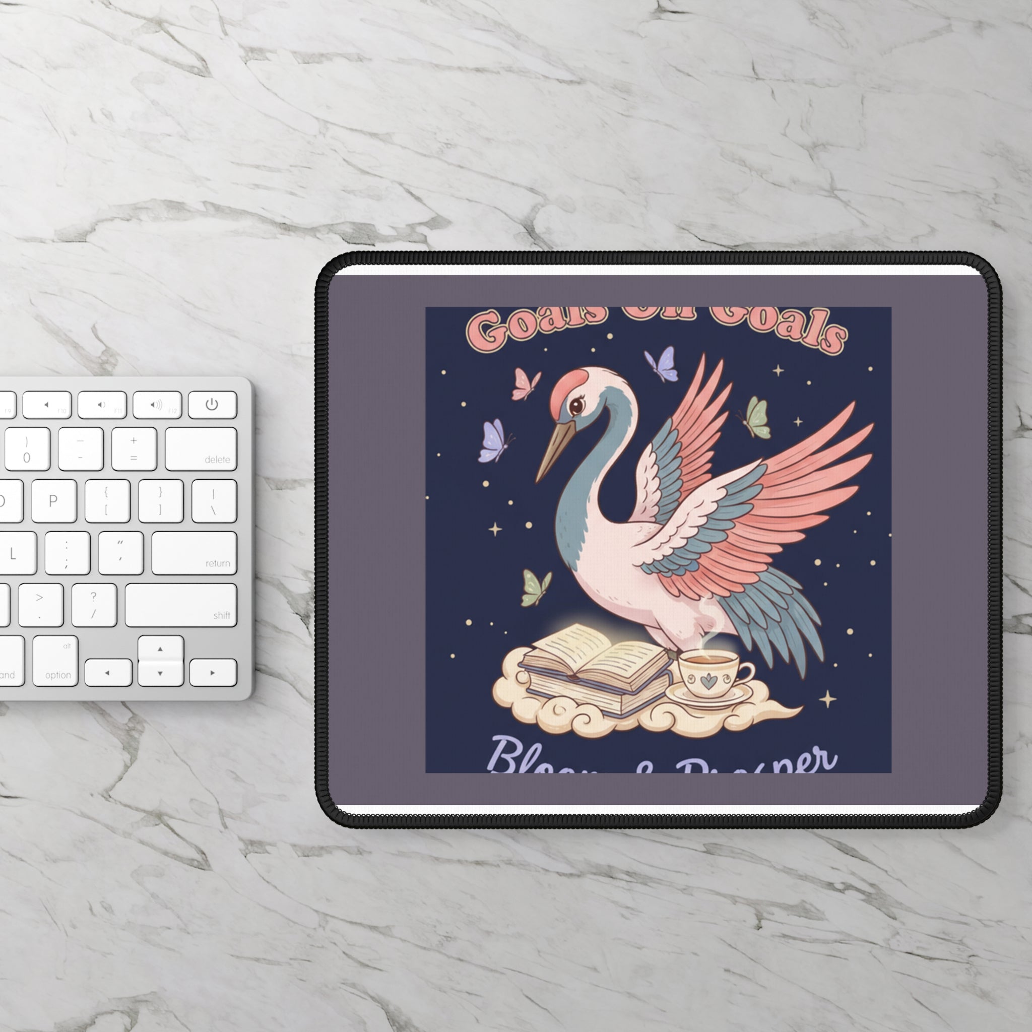 Crane Mouse Pad – Goals on Goals Bloom Prosper