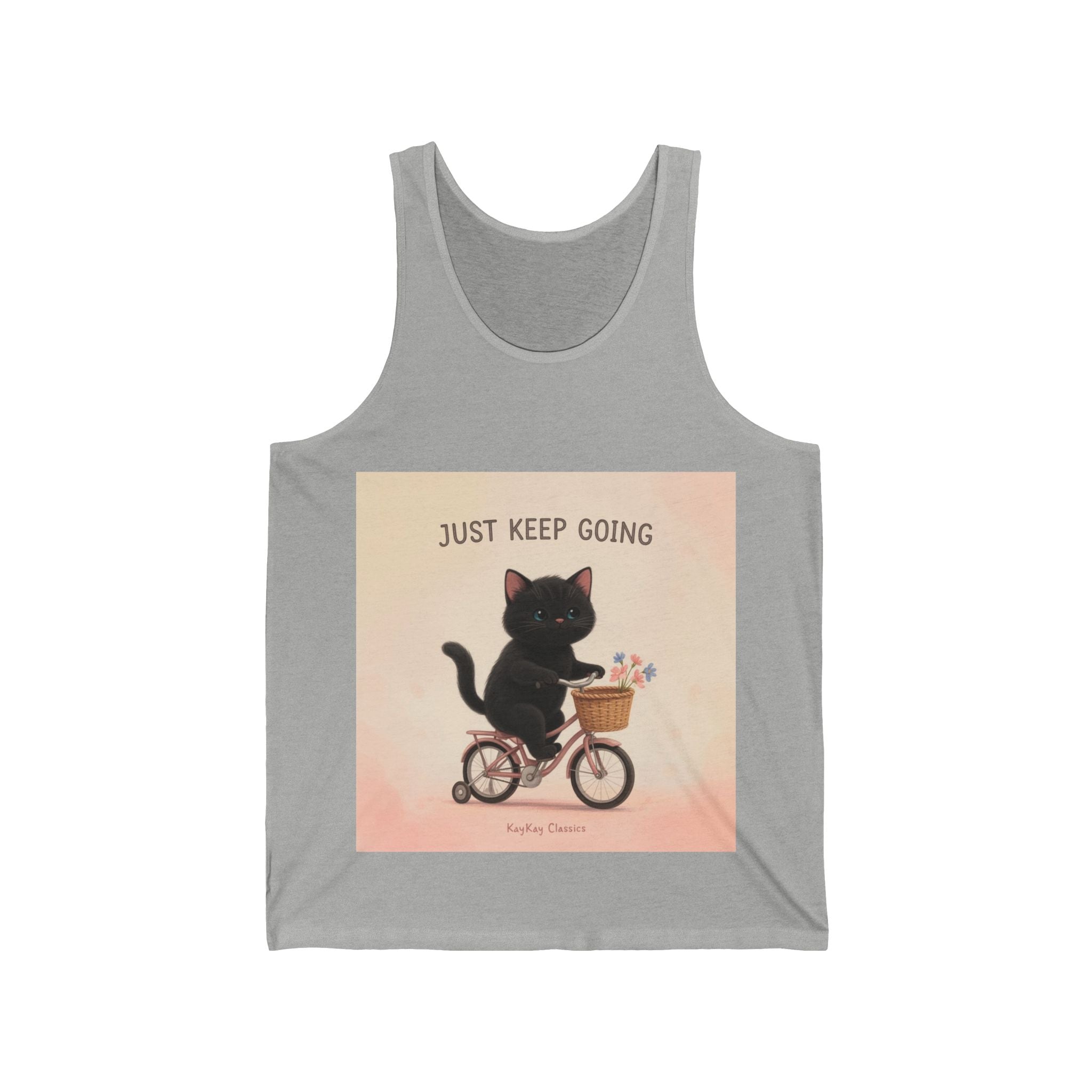 JUST KEEP GOING Cat Tank Top