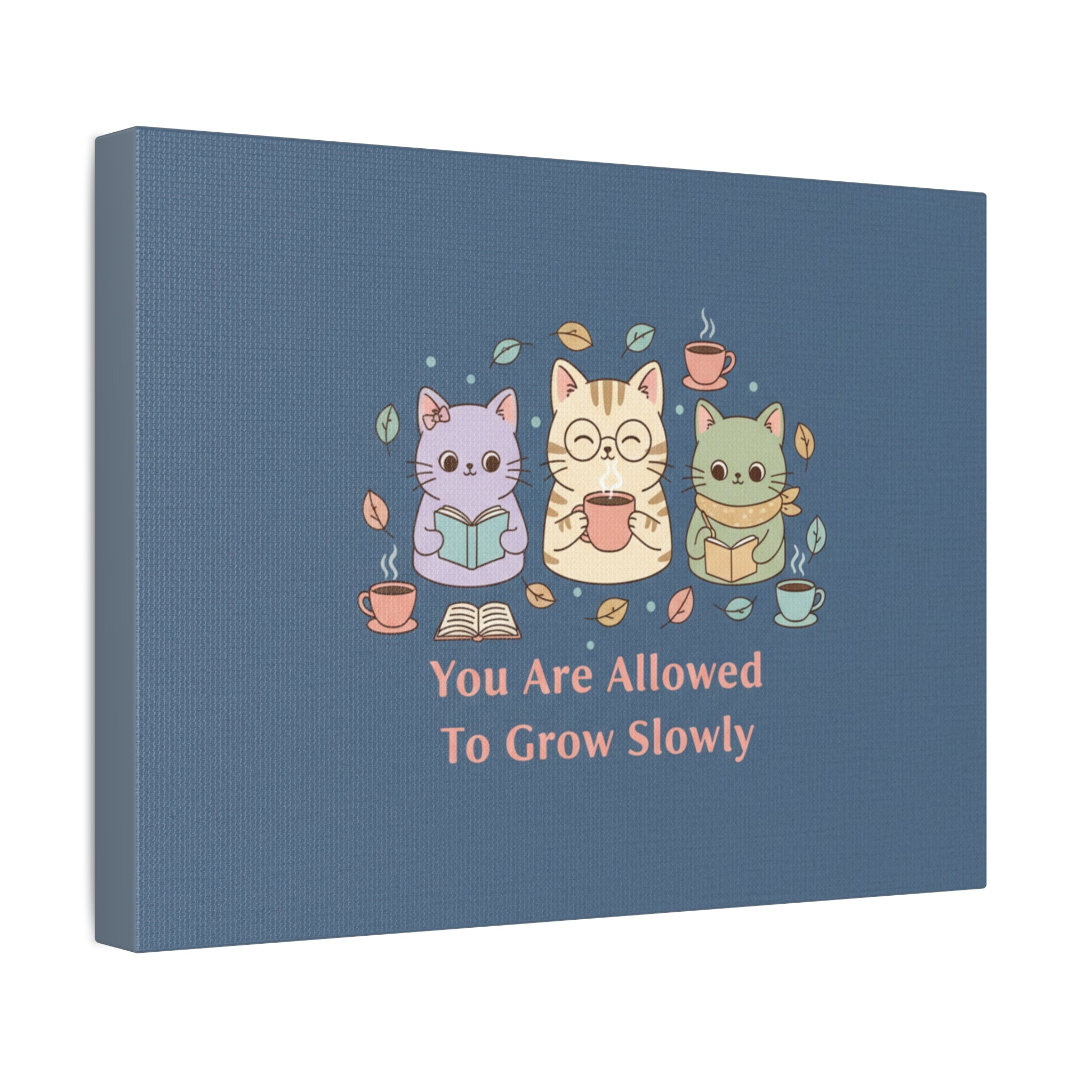 Cats With Glasses Canvas Print – You Are Allowed to Grow Slowly