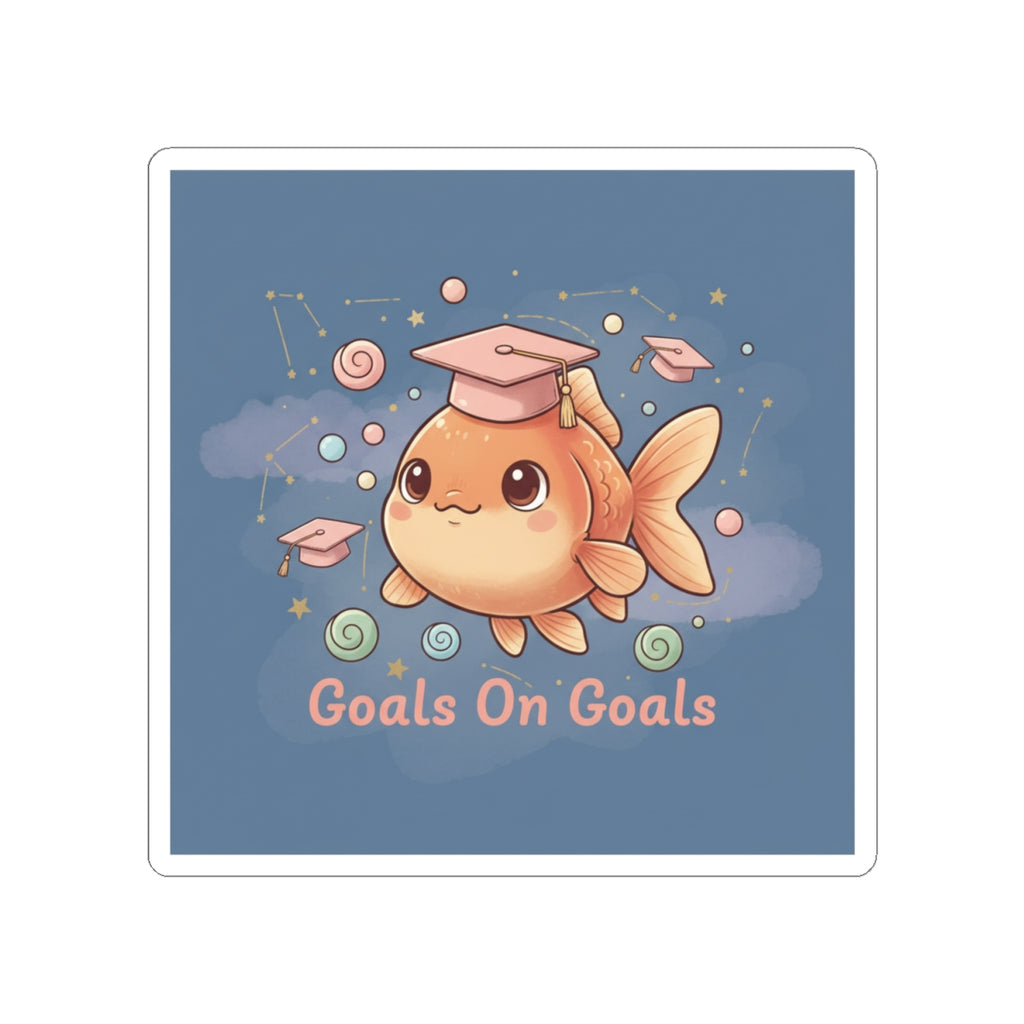 Goldfish Kiss-Cut Sticker – Goals on Goals