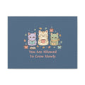 Cats With Glasses Canvas Print – You Are Allowed to Grow Slowly