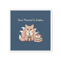 Kitsune Die-Cut Magnet – Your Potential is Endless