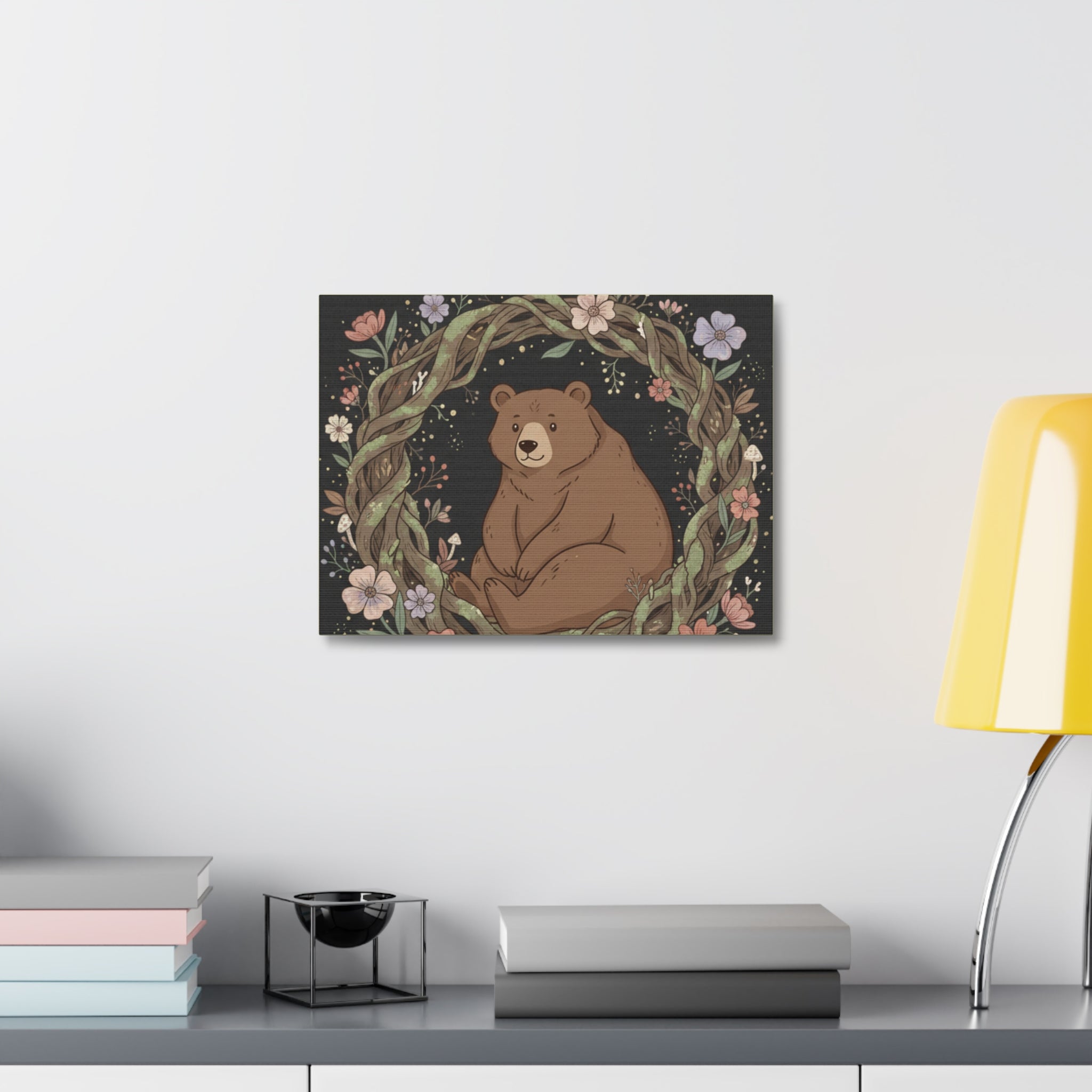 Bear Canvas Print – Study Buddy Vibes