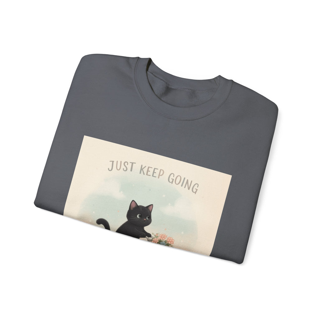 "Design" Black Cat Crewneck | College Girl Gift | Fashion | KayKay Classics