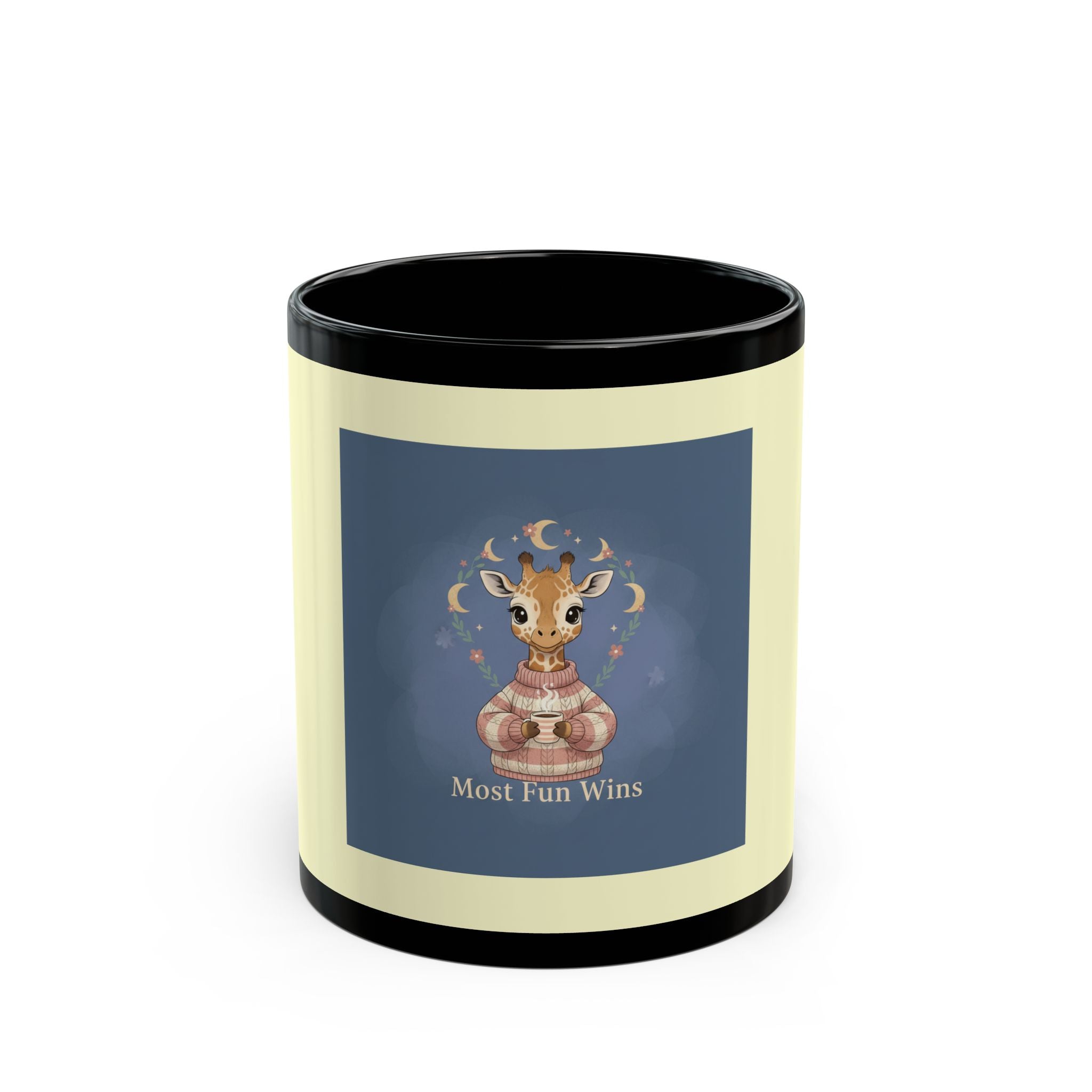Giraffe Black Mug 11oz – Most Fun Wins