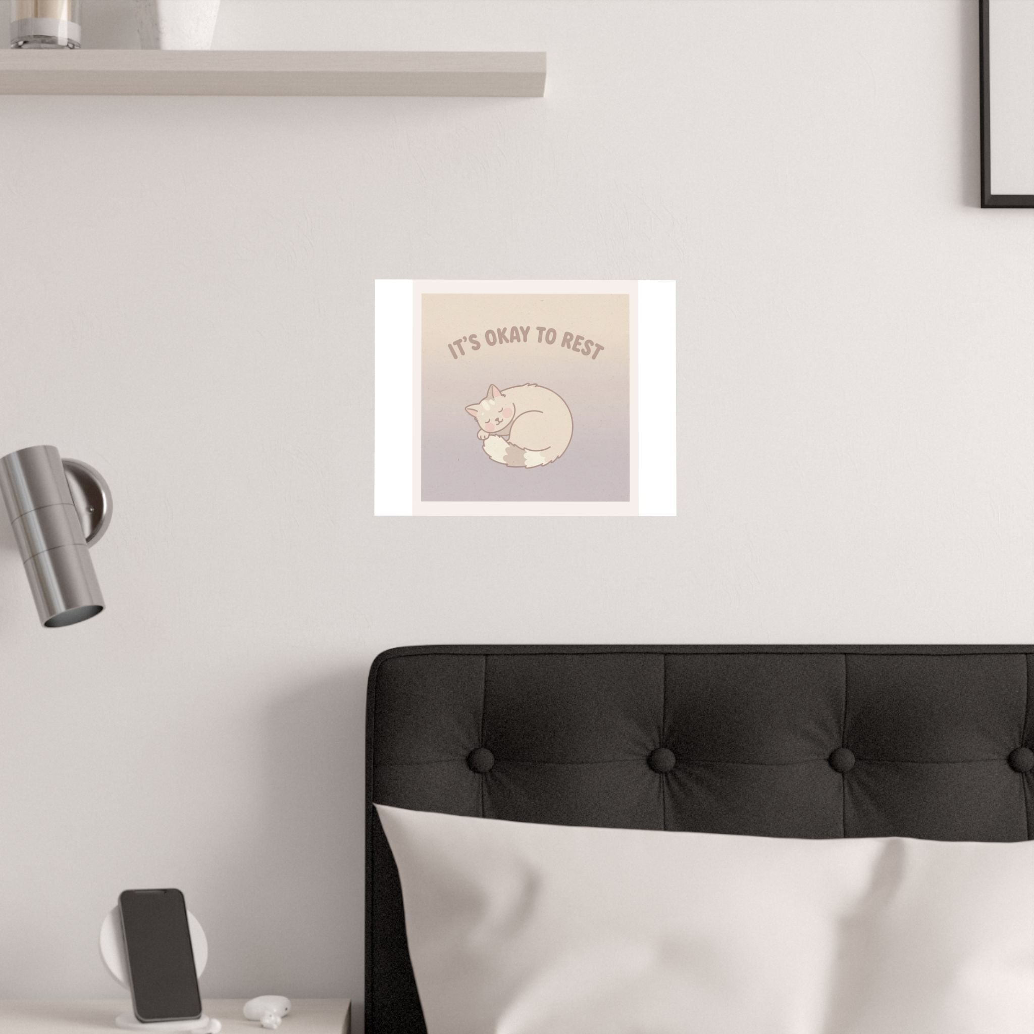 "NEEDS_OCR_SCAN" Black Cat Poster | College Girl Gift | Fashion | KayKay Classics