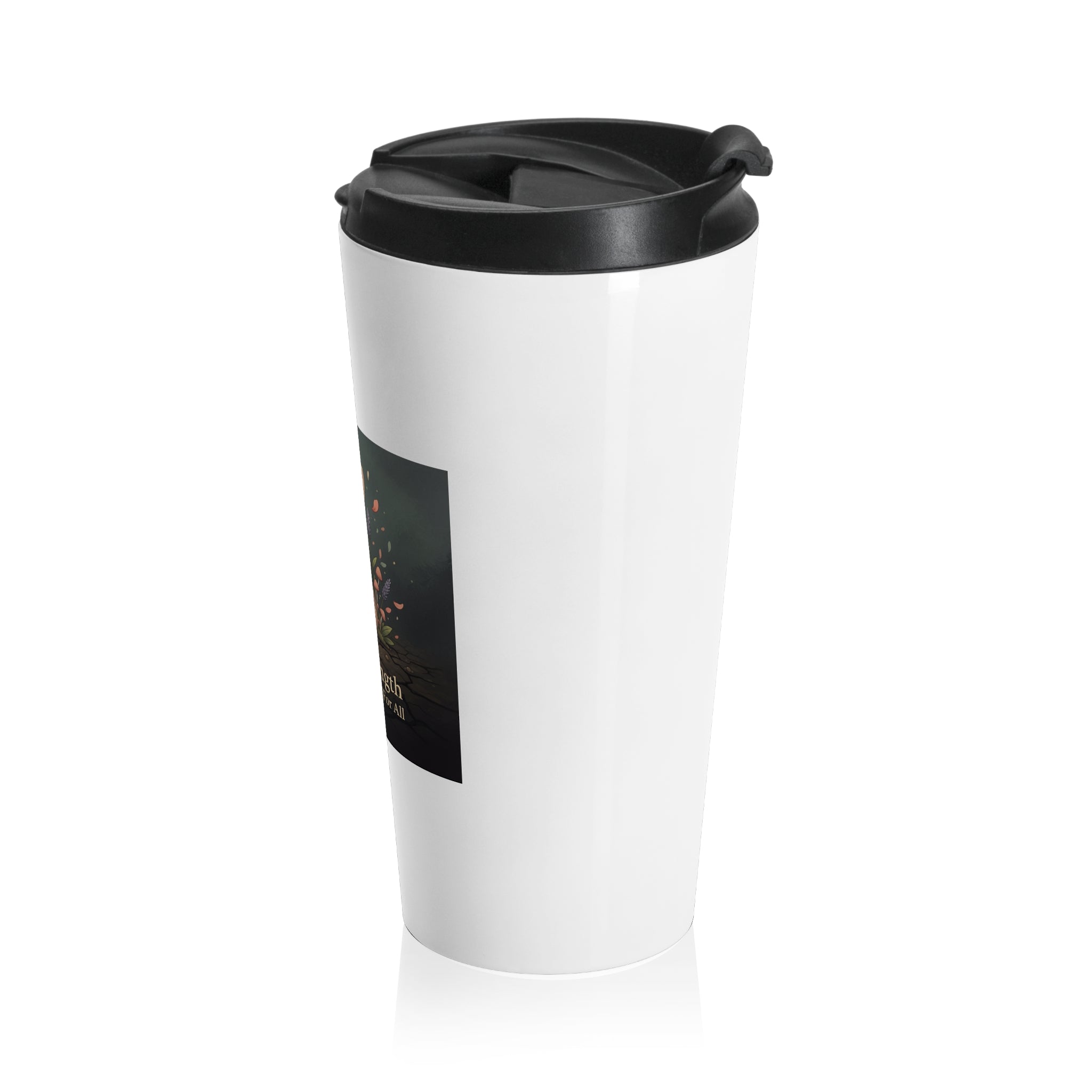 Bunny Travel Mug – Gentle Strength Liberty and Justice for