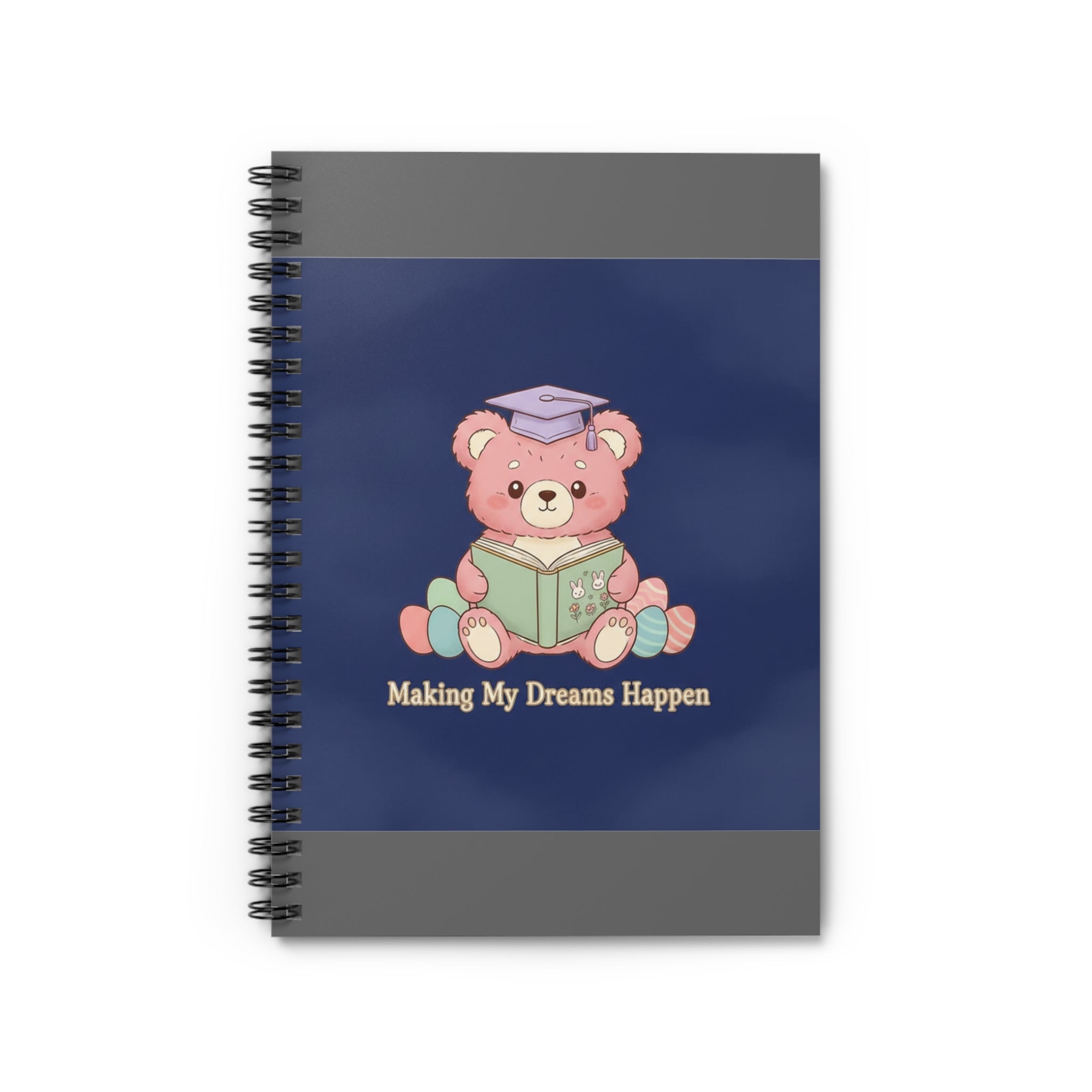 Bear Spiral Notebook – Making My Dreams Happen