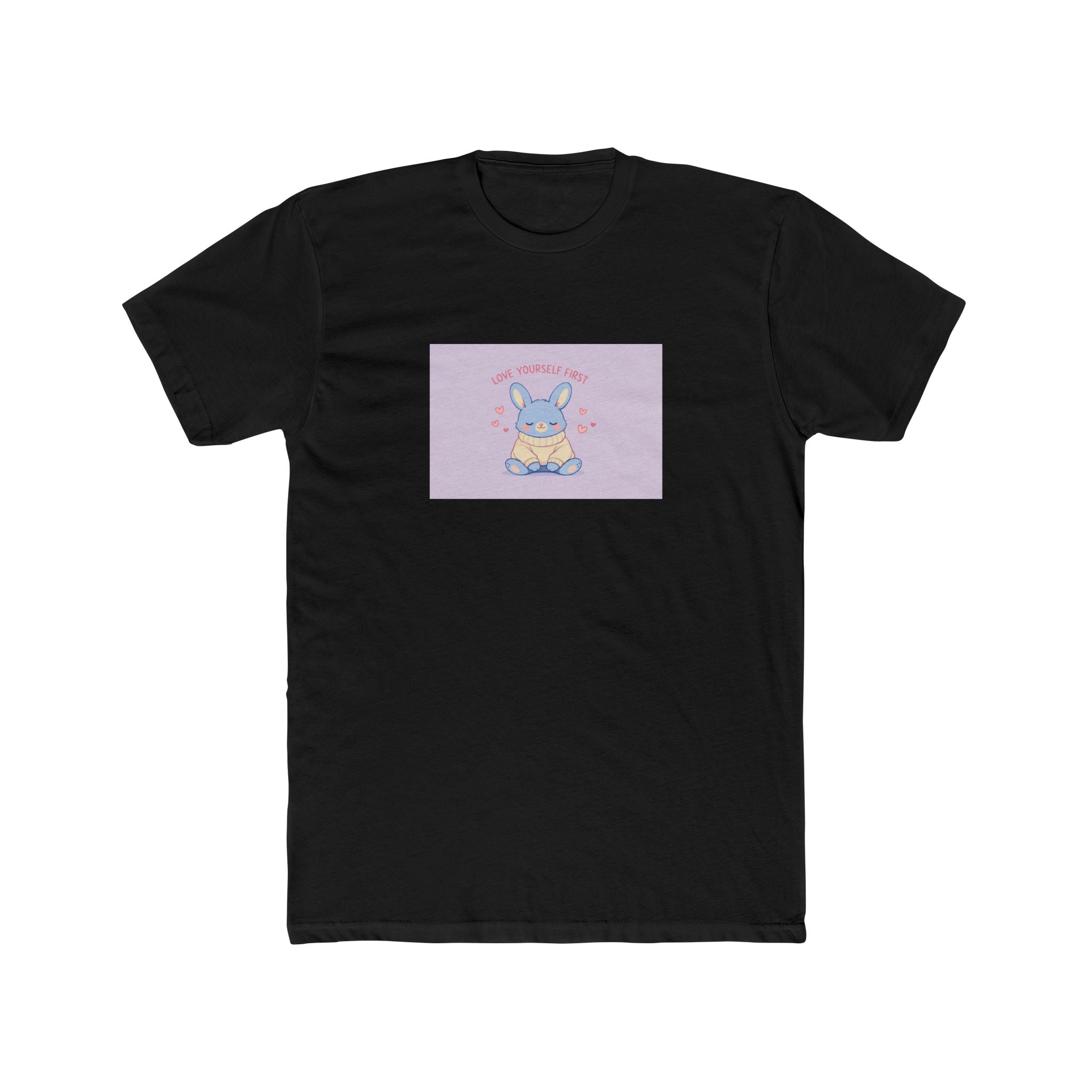 "LOVE YOURSELF FIRST" Black Cat Unisex Tee | College Girl Gift | Fashion | KayKay Classics