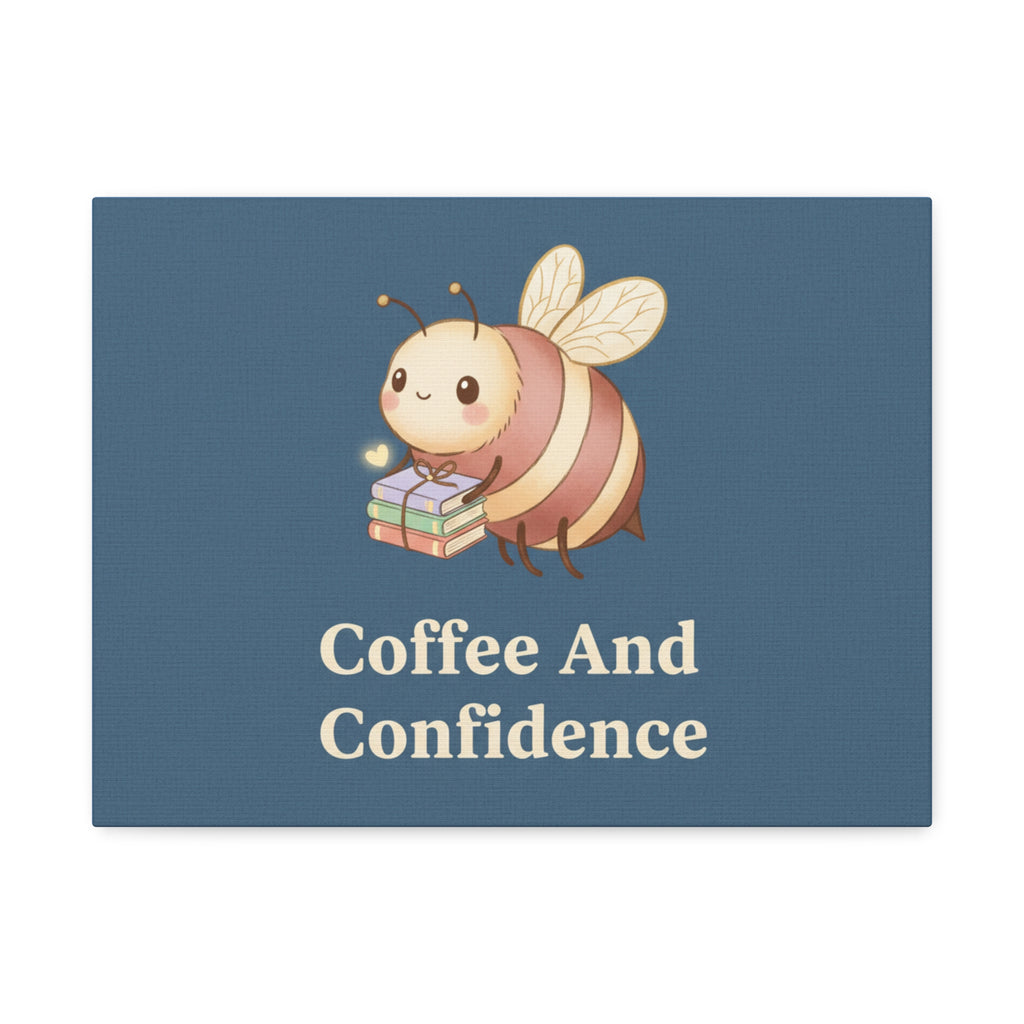 Bee Canvas Print – Coffee and Confidence