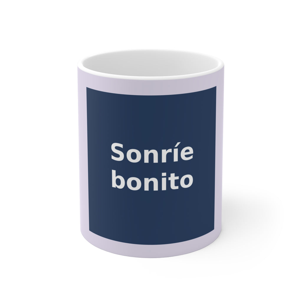 "Sonríe bonito" Black Cat Mug | College Girl Gift | Fashion | KayKay Classics