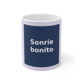 "Sonríe bonito" Black Cat Mug | College Girl Gift | Fashion | KayKay Classics