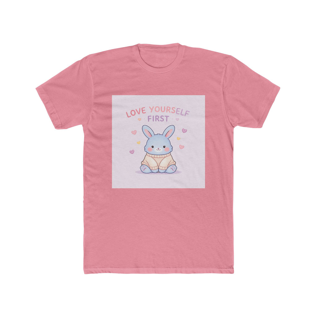 "LOVE YOURSELF FIRST" Black Cat Unisex Tee | College Girl Gift | Fashion | KayKay Classics
