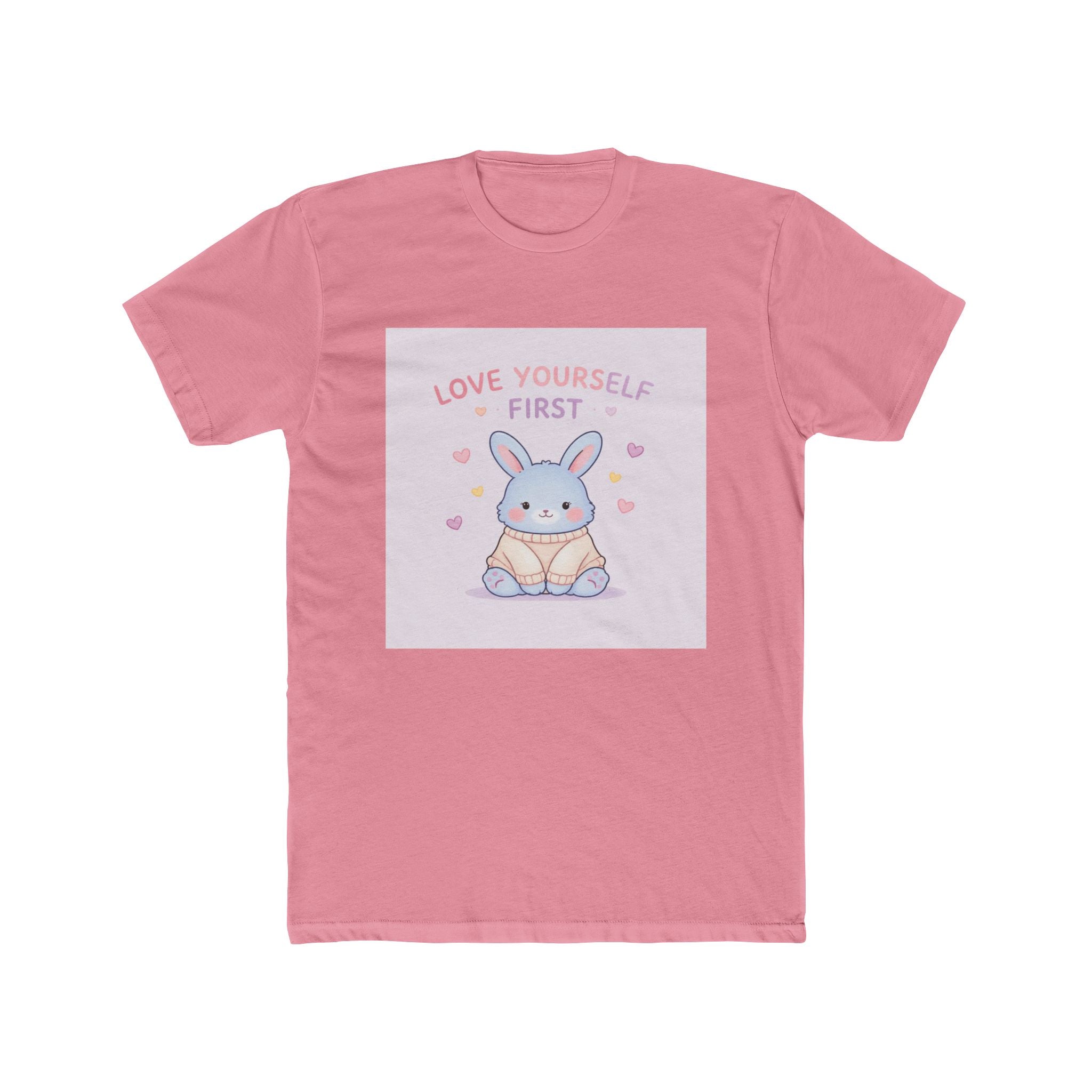 "LOVE YOURSELF FIRST" Black Cat Unisex Tee | College Girl Gift | Fashion | KayKay Classics
