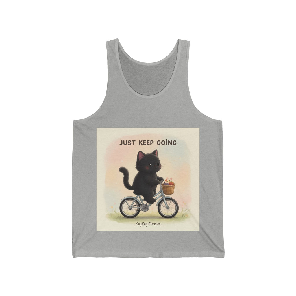 JUST KEEP GOING Cat Tank Top