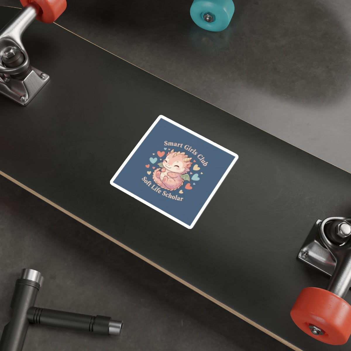 Dragon Die-Cut Sticker – Smart Girls Club Soft Life Scholar