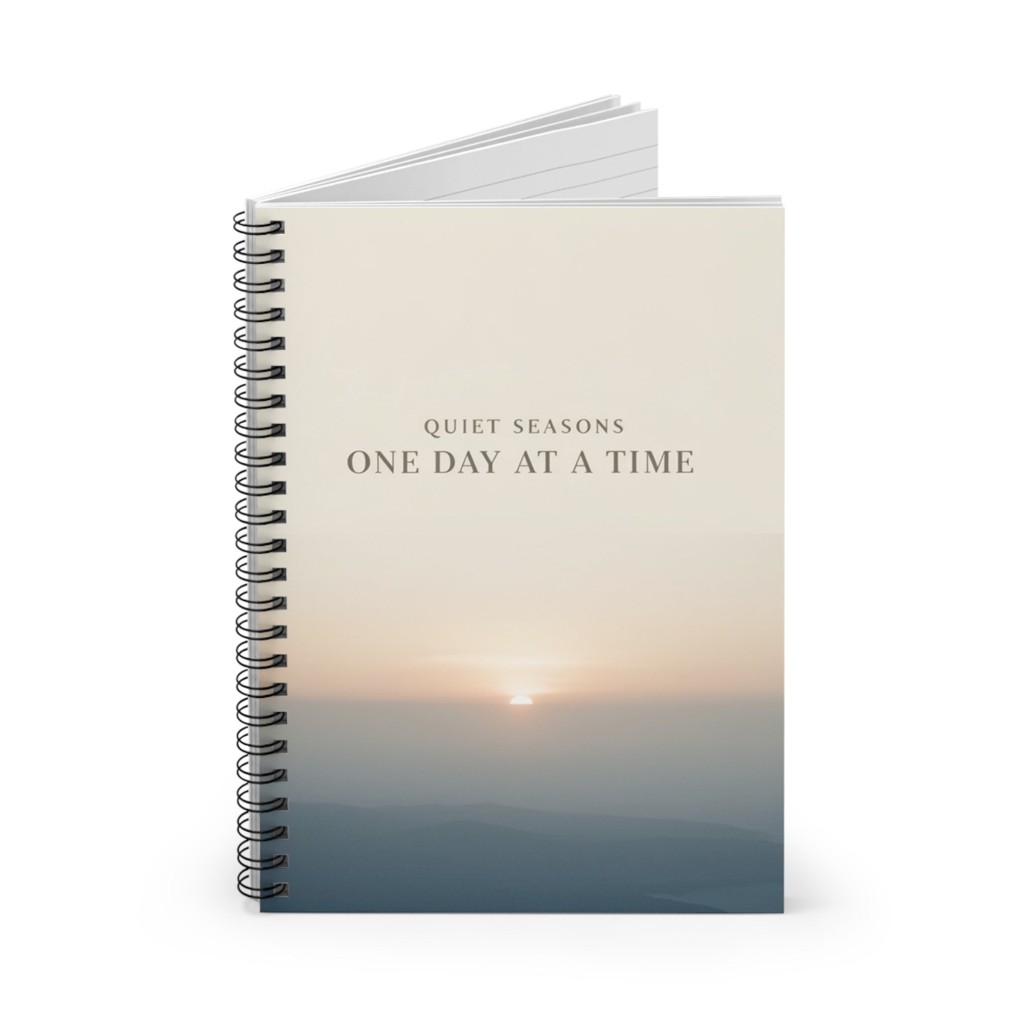 QUIET SEASONS ONE DAY AT A TIME Spiral Notebook