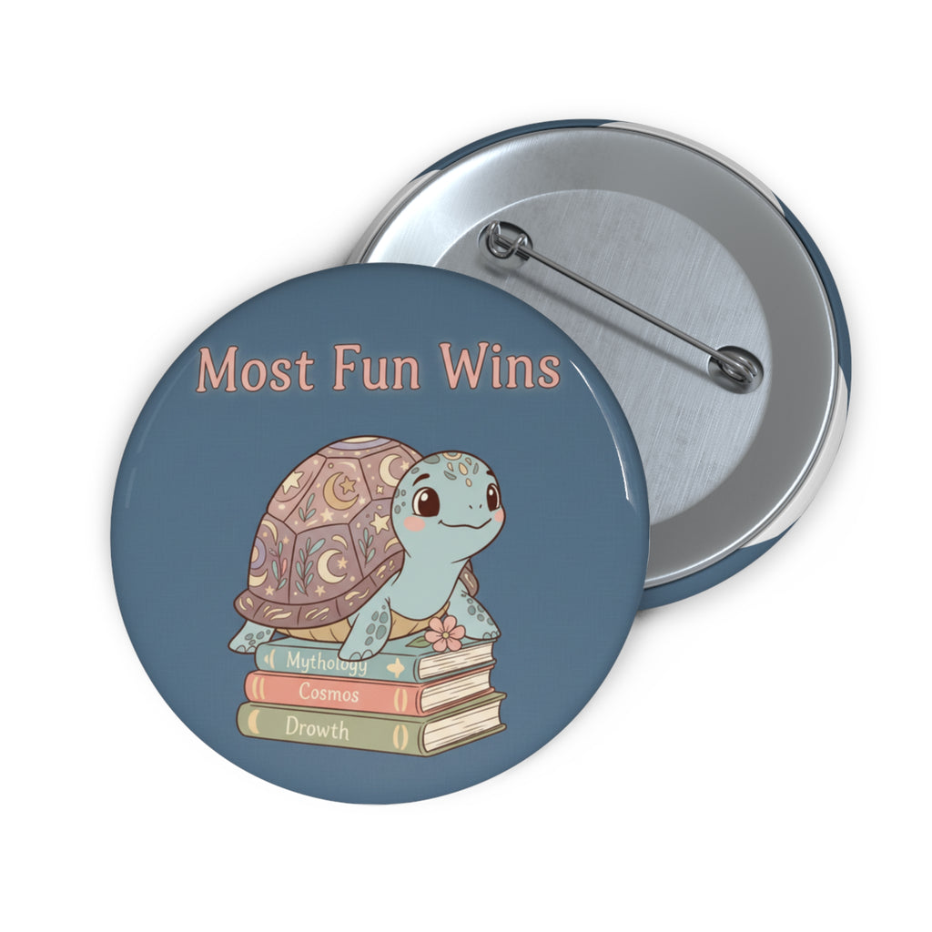 Turtle Pin Button – Most Fun Wins