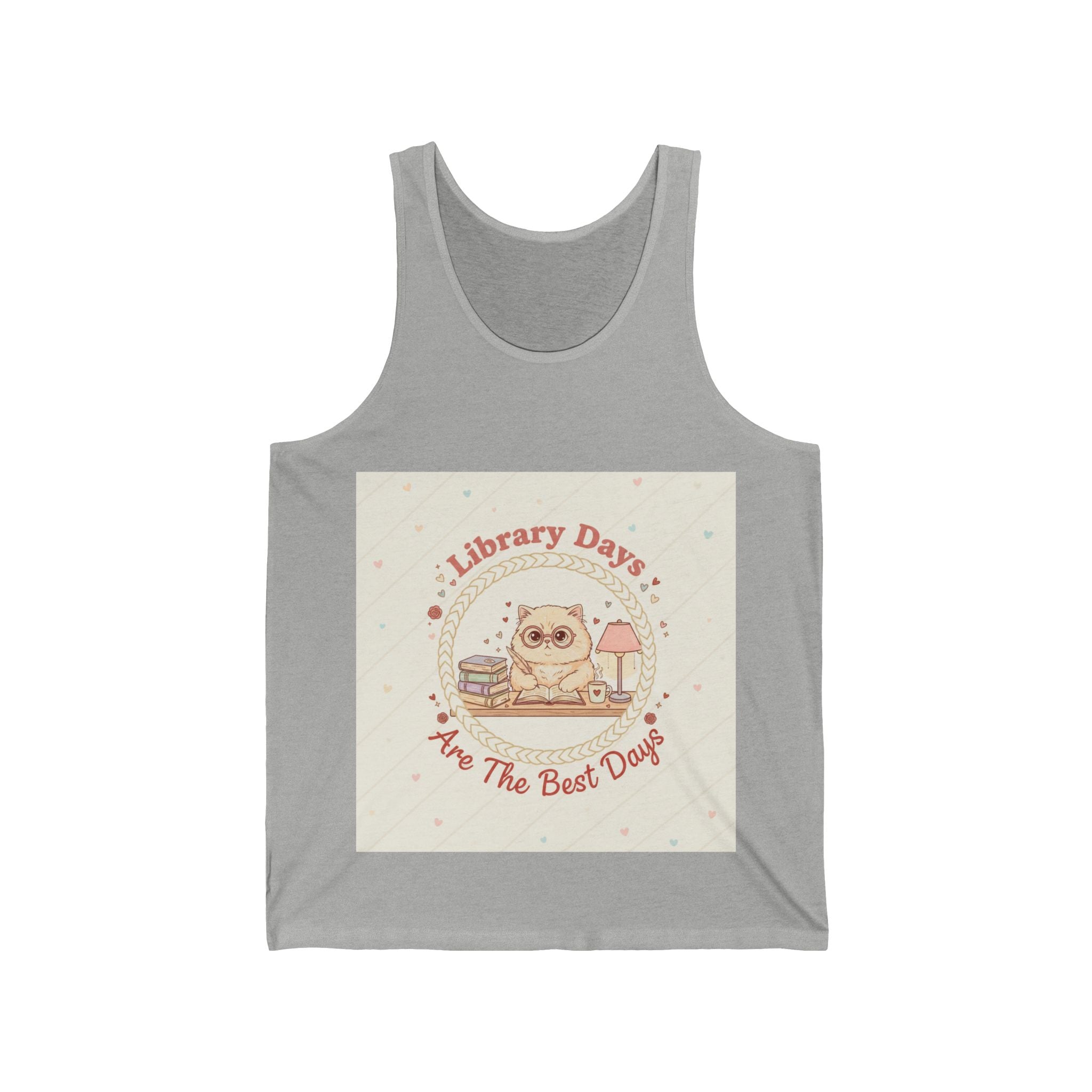 Library Days Are The Best Days Cat Tank Top