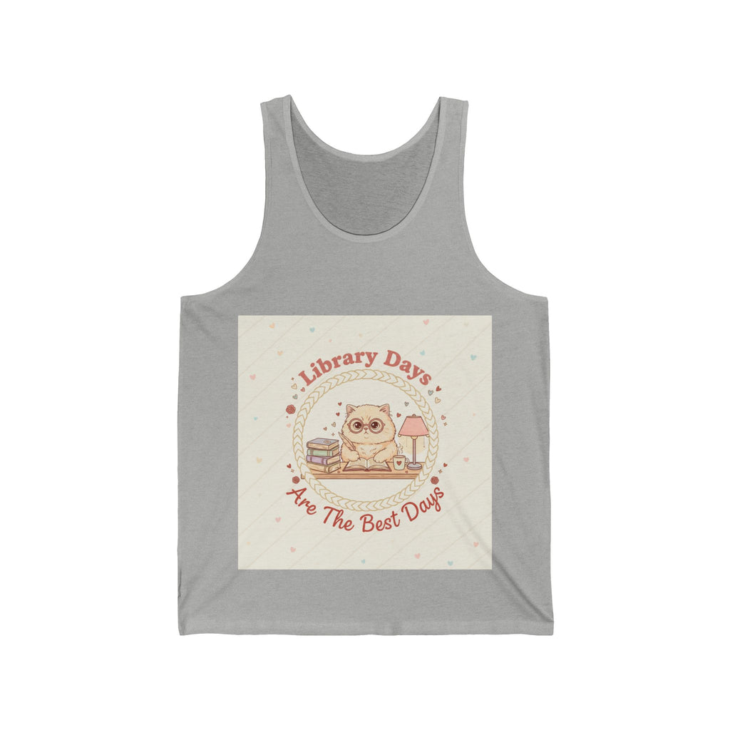 Library Days Are The Best Days Cat Tank Top