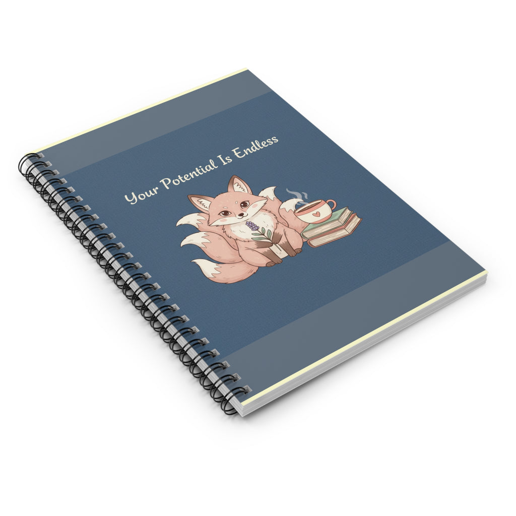 Kitsune Spiral Notebook – Your Potential is Endless