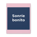 "Sonríe bonito" Black Cat Canvas | College Girl Gift | Fashion | KayKay Classics