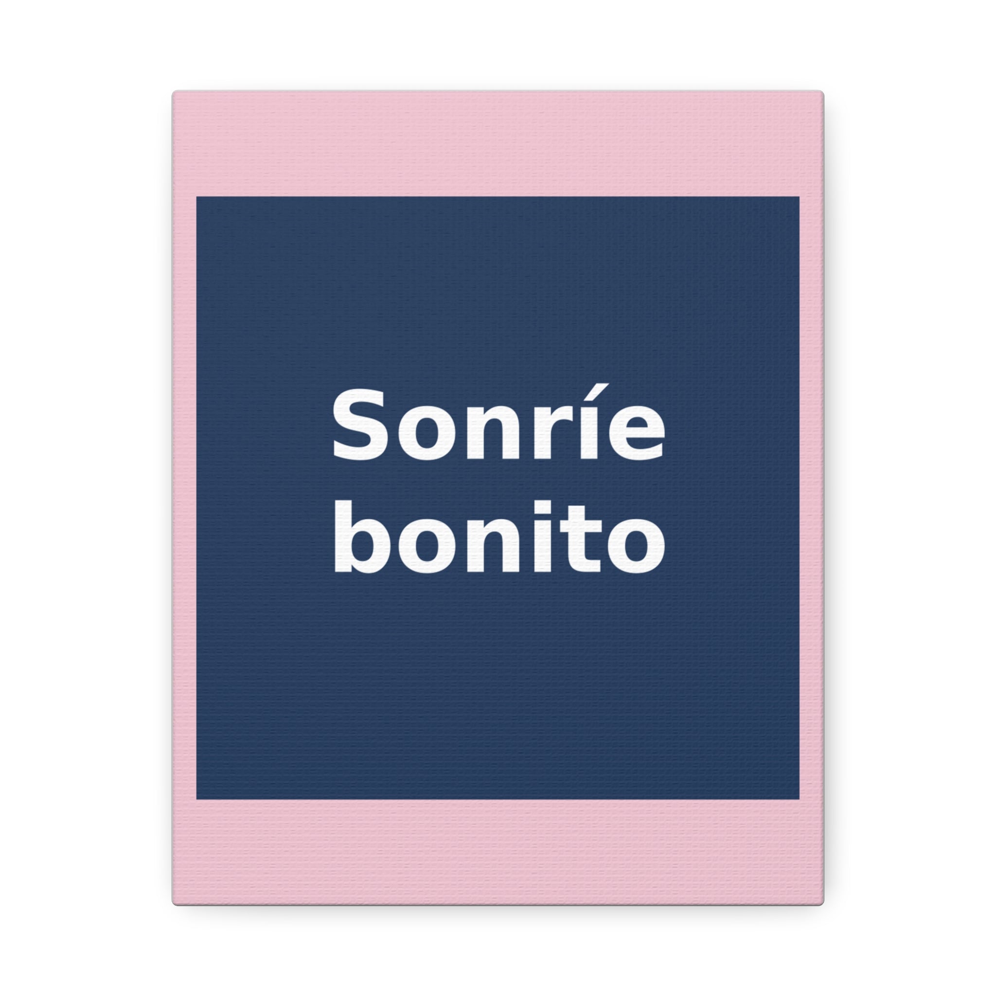 "Sonríe bonito" Black Cat Canvas | College Girl Gift | Fashion | KayKay Classics