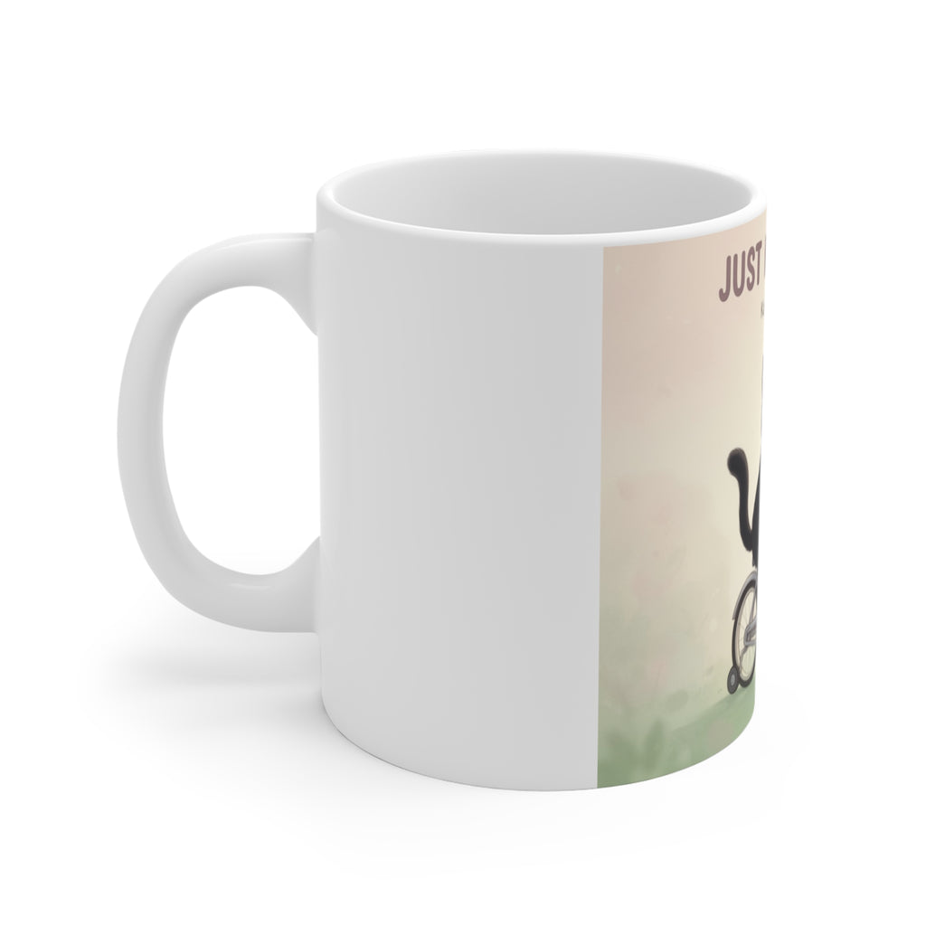 JUST KEEP GOING Cat Mug 11oz