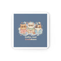 Cats With Glasses Cork Coaster – Coffee and Confidence