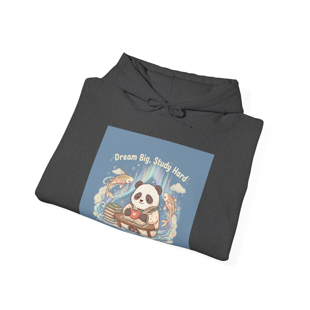 Dream Big, Study Hard Panda Hoodie