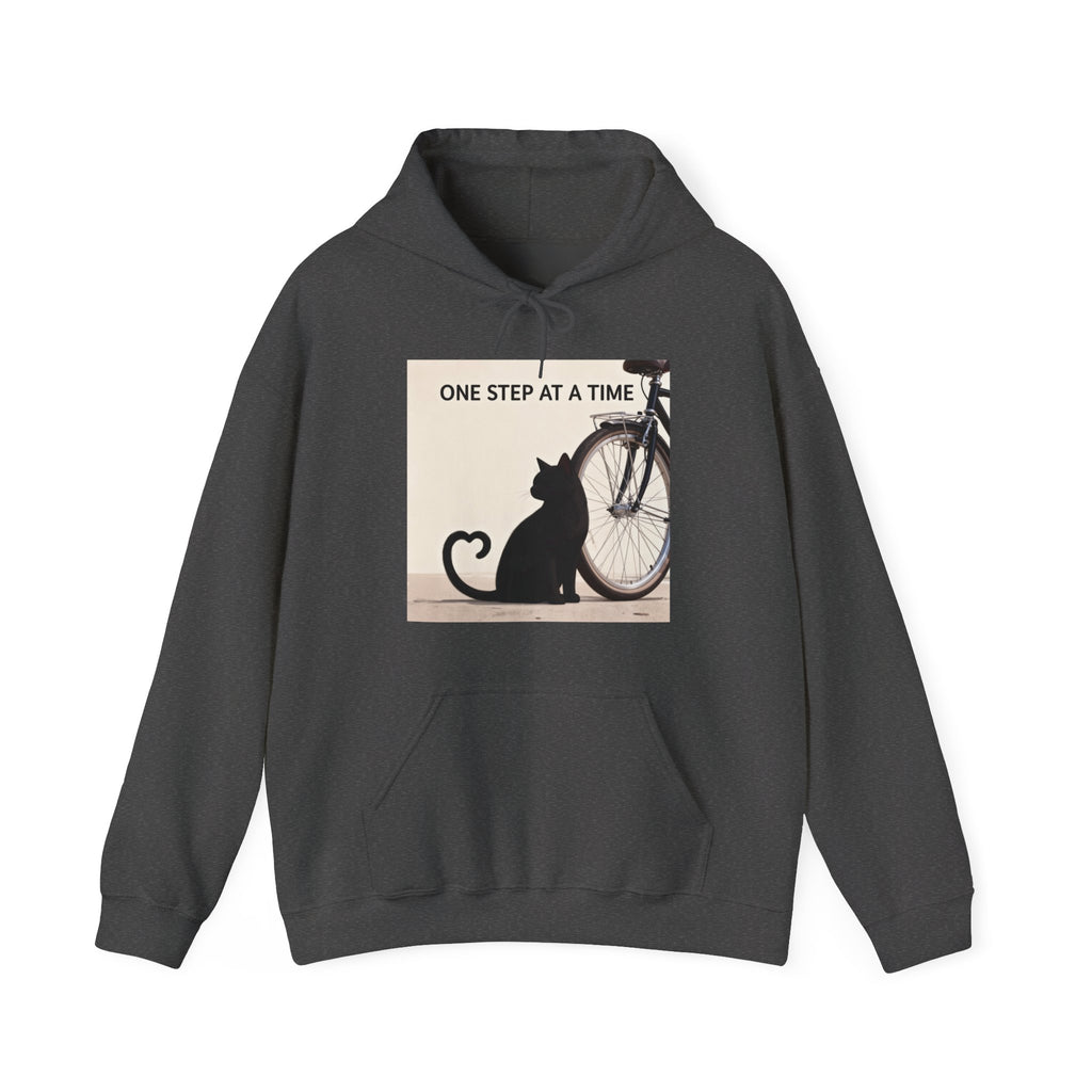 ONE STEP AT A TIME Cat Hoodie
