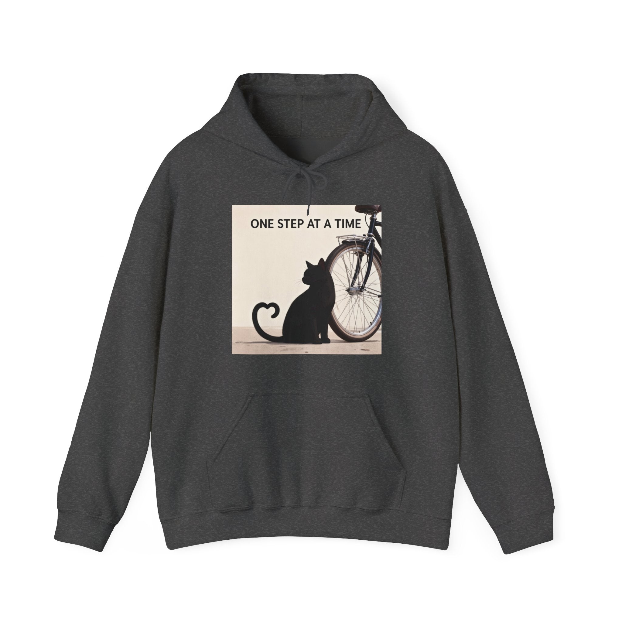 ONE STEP AT A TIME Cat Hoodie