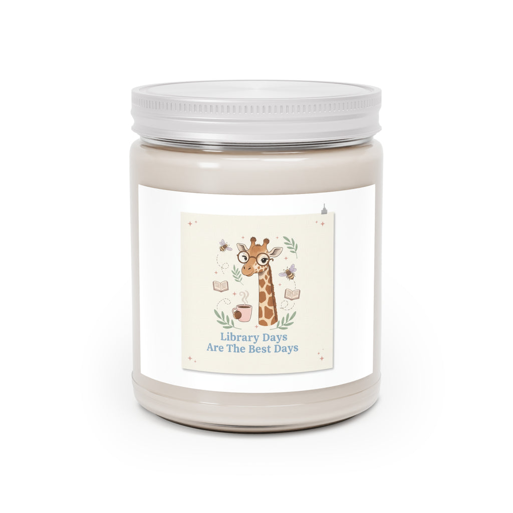 Library Days Are The Best Days Giraffe Scented Candle