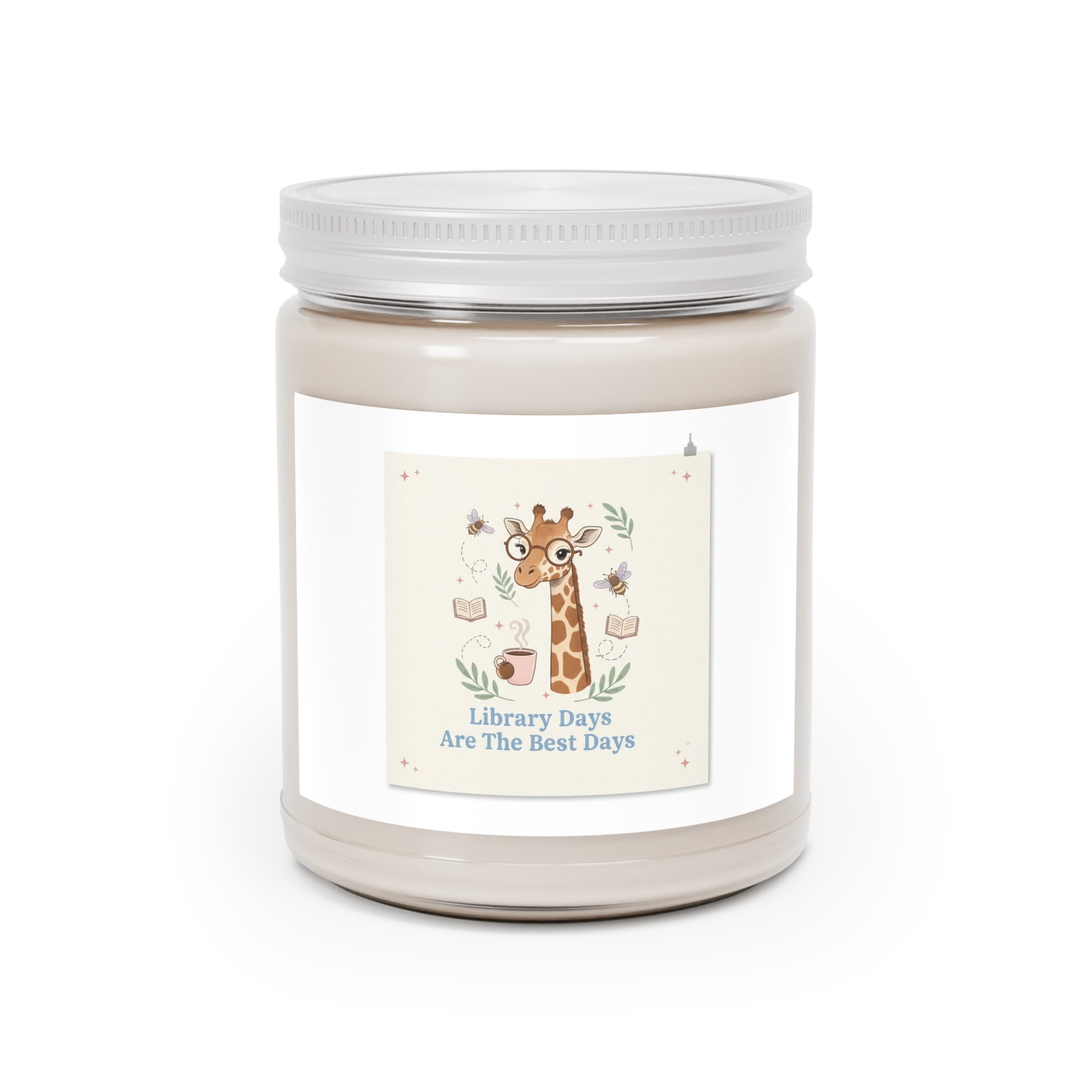 Library Days Are The Best Days Giraffe Scented Candle