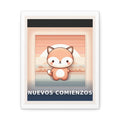"Nuevos comienzos" Black Cat Canvas | Trendy Gift for Her | Lifestyle | KayKay Classics
