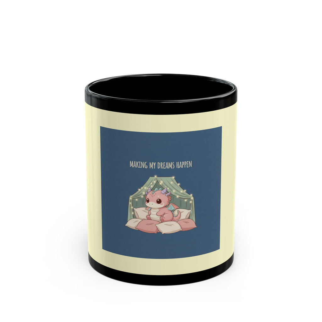 Dragon Black Mug 11oz – Making My Dreams Happen