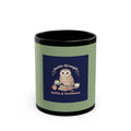 Owl Black Mug 11oz – Gentle Strength Coffee Confidence