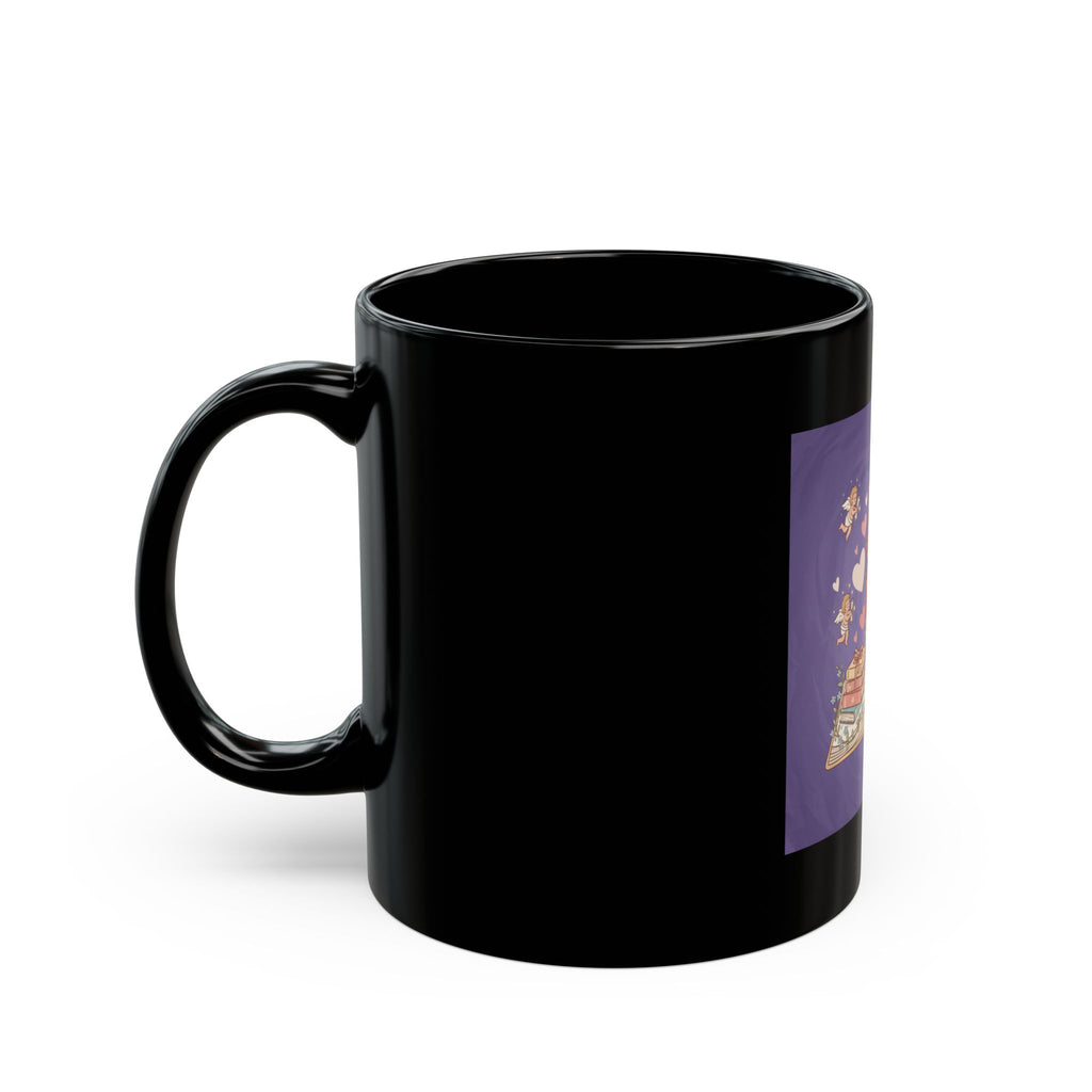 Con Todo Mi Corazón Cat Black Mug 11oz