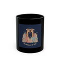 Un Paso a la Vez Giraffe Black Mug 11oz