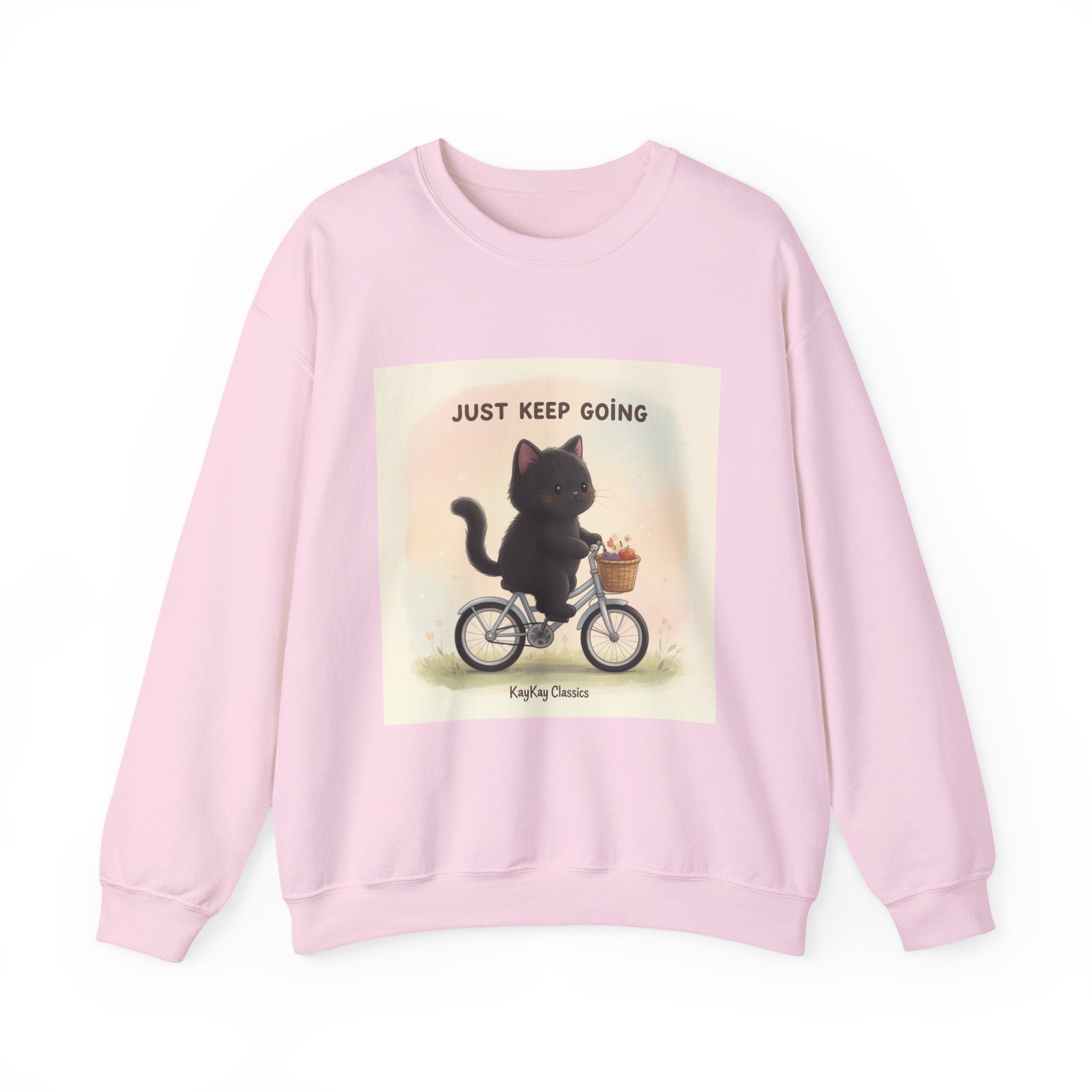 "Study Hard Dream Big" Black Cat Crewneck | College Girl Gift | Fashion | KayKay Classics