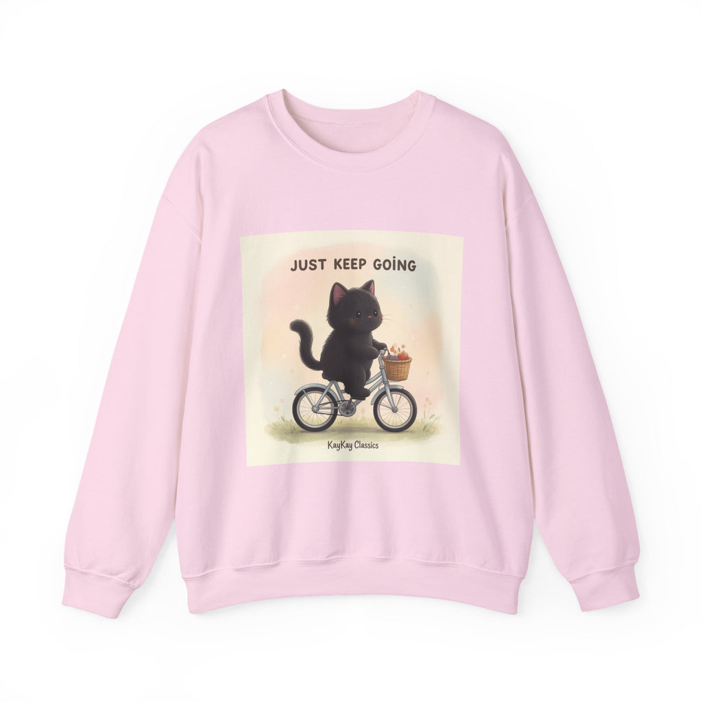 "Study Hard Dream Big" Black Cat Crewneck | College Girl Gift | Fashion | KayKay Classics