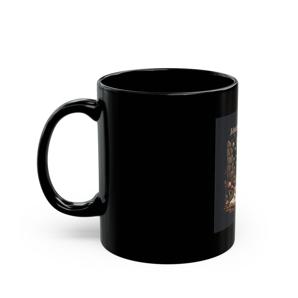 Bear Black Mug 11oz – Educated and Cute
