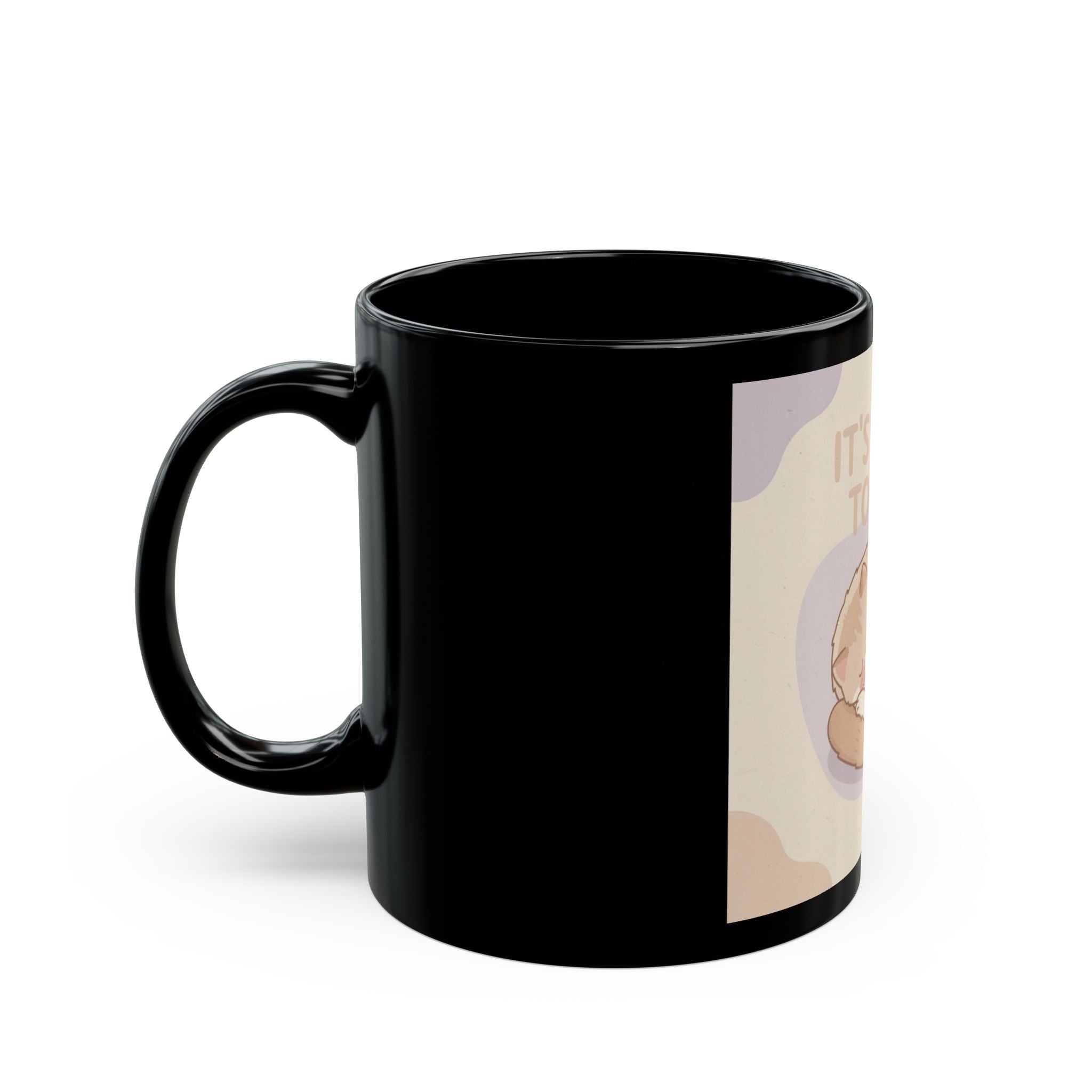 ITS OKAY TO REST Cat Black Mug 11oz