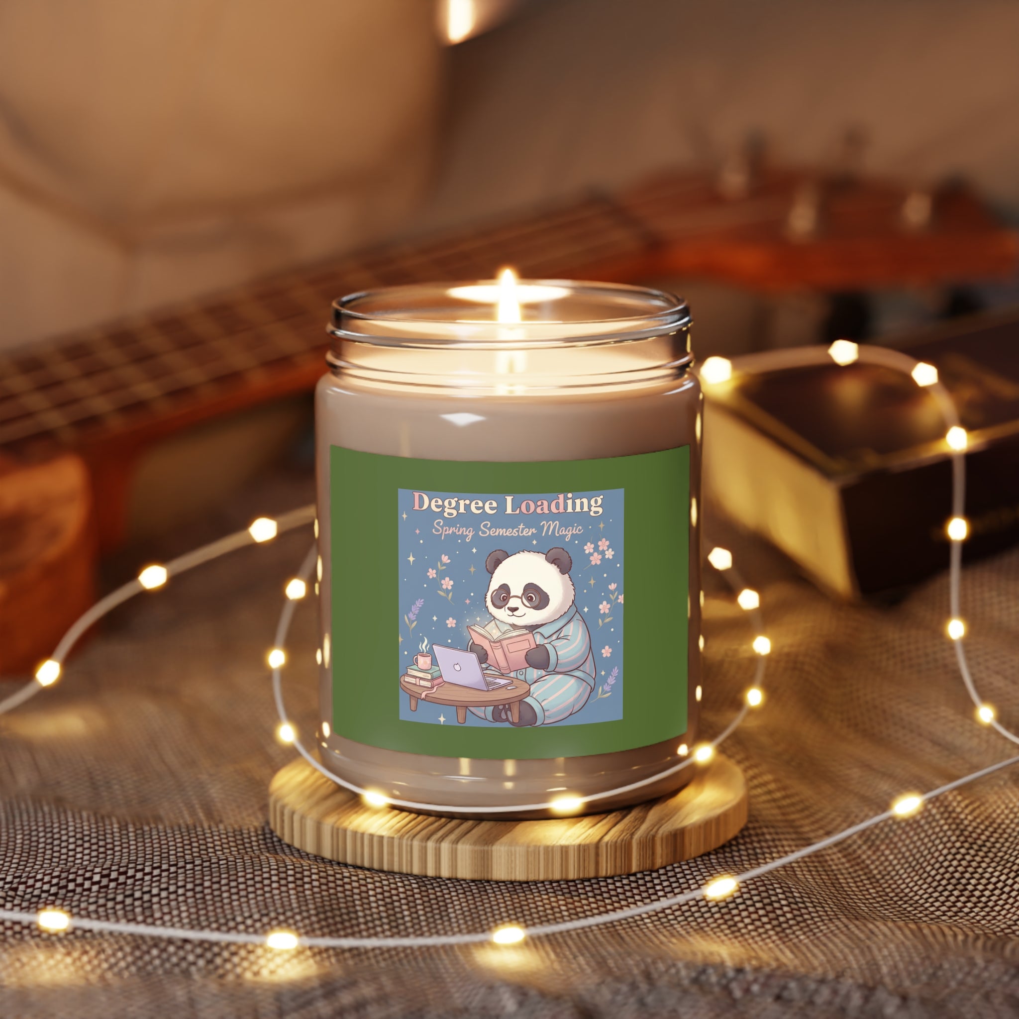 Panda Scented Candle – Degree Loading Spring Semester Magic