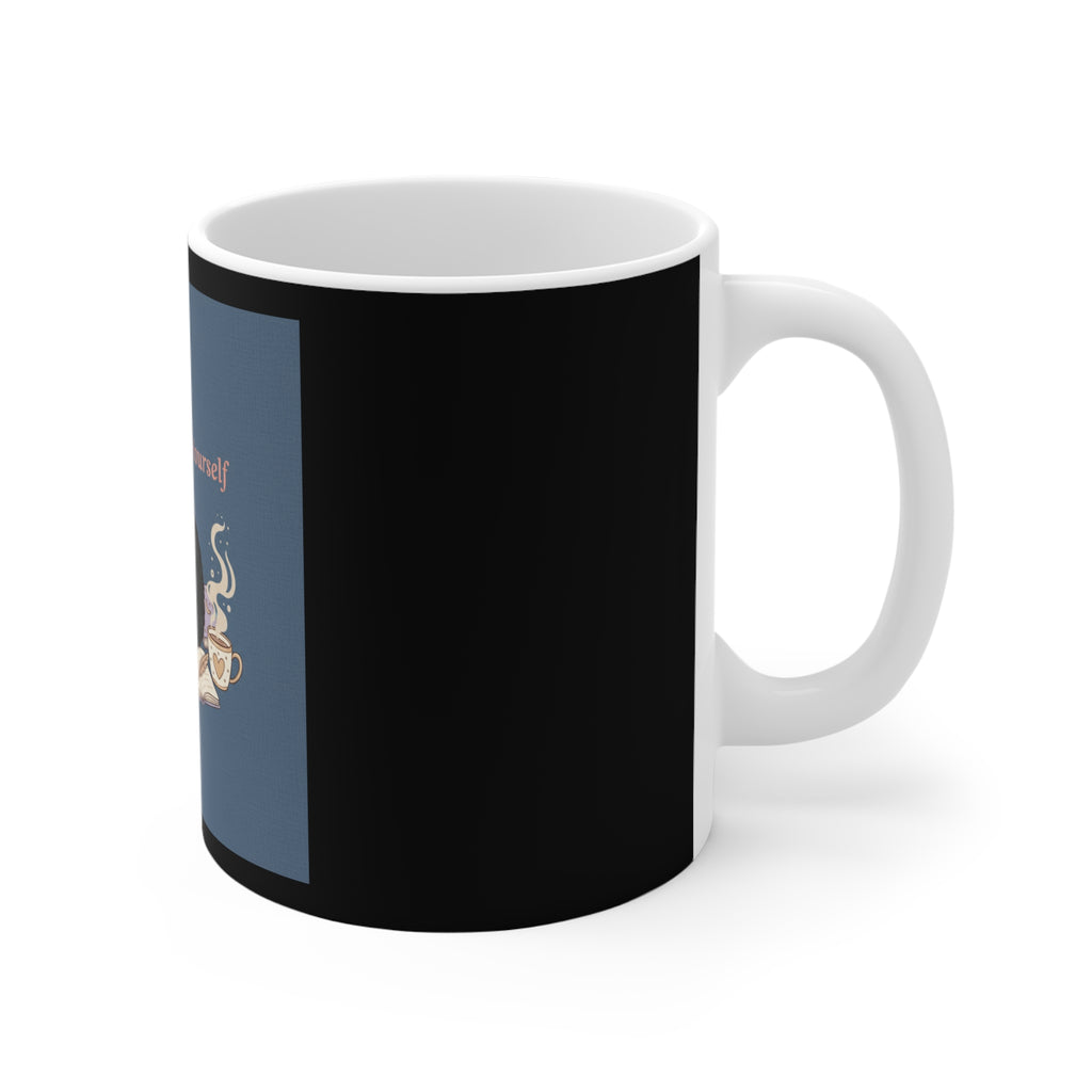 Black Cat Mug 11oz – Be Gentle With Yourself
