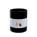 "LOVE CAN BE SOFT" Black Cat Black Mug | College Girl Gift | Fashion | KayKay Classics