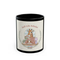 Soft Life Scholar Giraffe Black Mug 11oz